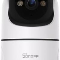 SONOFF Indoor Cam PT2, Caméra de Sécurité WiFi Panoramique/Inclinable