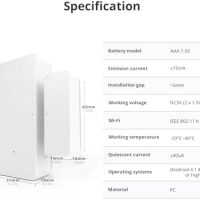 SONOFF DW2 WiFi Capteur de Porte Fenêtr Intelligent sans Fil