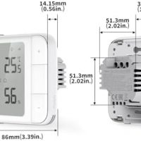 Aqara Thermostat pour Plancher Chauffant W500, Thread/Zigbee, Chauffage Électrique 16A