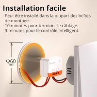 SONOFF Zigbee Interrupteur Intelligent, Aucun Fil Neutre Requis