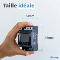 Shelly Pro 4PM – Interrupteur connecté sur rail DIN, W-Fi, LAN (4 canaux – 40 A), Compteur de consommation intégré