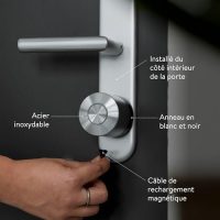 Nuki Smart Lock Ultra, serrure électronique avec Bluetooth, WiFi & Matter, Intégration domotique facile