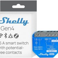 Shelly 1 Gen4 – Module interrupteur Matter, Zigbee, Wi-Fi, 1 Canal 16A, Contacts secs