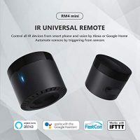 Broadlink RM4 Mini Télécommande Universelle IR Audio Vidéo, Hub Intelligent à Distance WiFi, Compatible avec Alexa