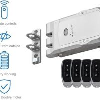Nivian Verrou invisible électronique sans fil – Serrure anti-andalisme avec télécommandes
