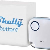 Shelly BLU Button1 Blanc – Bouton télécommande intelligente, Contrôleur Domotique Bluetooth