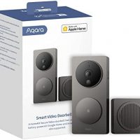 Aqara Sonnette Vidéo G4 avec Carillon, Sonnette sans Fil ou Filaire, Reconnaissance Faciale