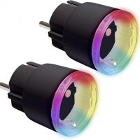 Shelly Plus Plug S Twin Pack Black – Intelligent Socket Works with Alexa