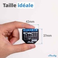 Shelly Plus 2PM – Interrupteur volet roulant connecté Wi-Fi, 2 Canaux – 16A