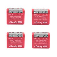 Shelly 1PM Mini Gen4 Interrupteur à relais intelligent alimenté par WiFi, 1 canal, 8 A, mesure de puissance