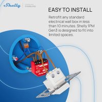 Shelly 1PM Gen3 – Interrupteur Connecté Wi-Fi, 1 Canal – 16A, Compteur d&rsquo;énergie Intégré, Aucun Hub Requis, Éclairage connecté, Puce Shelly 8 MB, app iOS Android, Compatible avec Alexa, Google Home  Amazon.fr: Bricolage