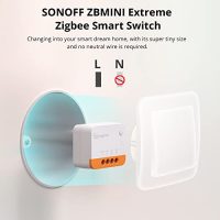 SONOFF ZBMINIL2 ZigBee Interrupteur Sans Fil (Aucun Fil Neutre Requis), 6A/1440W 2-Way