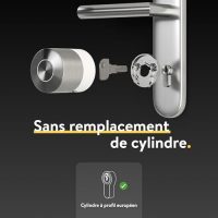 Nuki Smart Lock Pro avec Bluetooth, WiFi & Matter, Intégration maison connectée facile