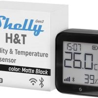 Shelly H&T Gen3 Noir – Capteur de température et d&rsquo;humidité connecté,