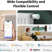 Aqara Thermostat de Radiateur W600, Zigbee/Thread,Programmation Intelligente