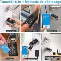 WELOCK ToucA51 Serrure Connectée serrure Empreinte Digitale avec Password