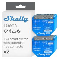 Shelly 1 Gen4 – Module interrupteur Matter, Zigbee, Wi-Fi, 1 Canal 16A, Contacts secs