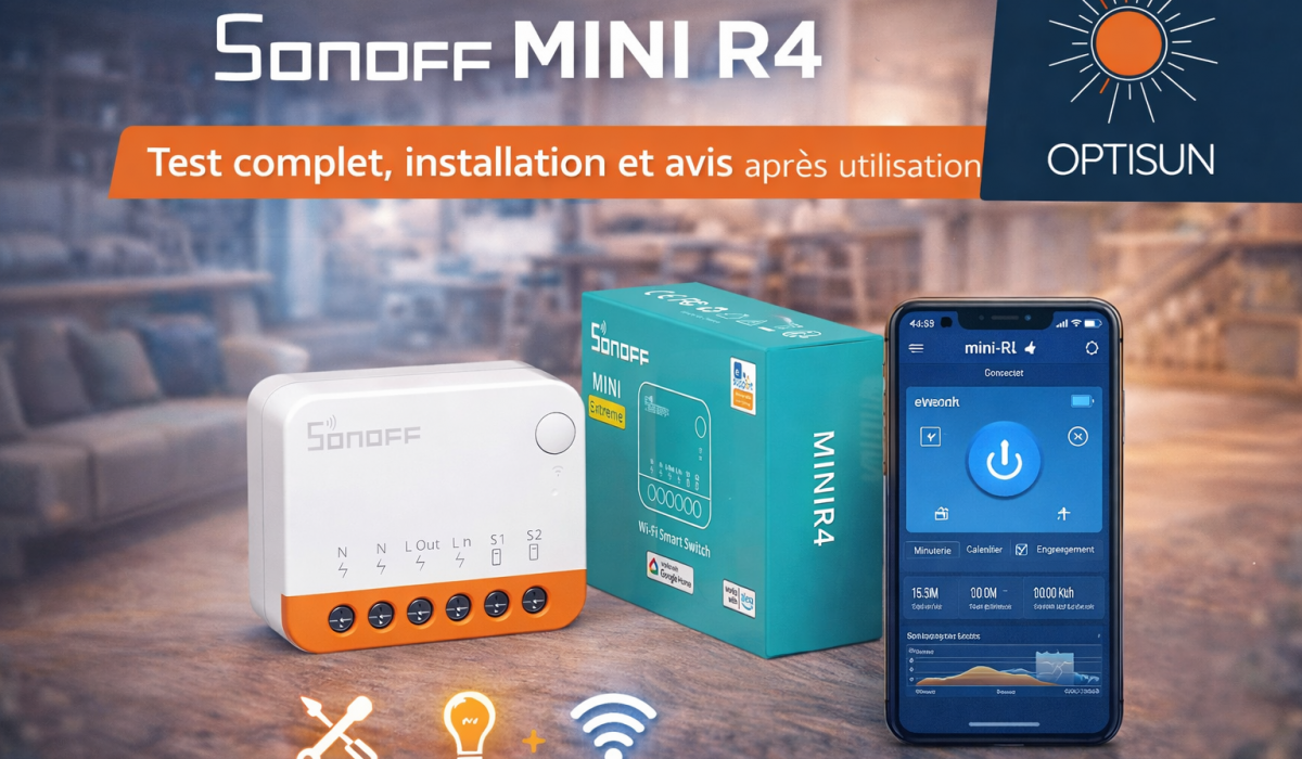 Sonoff Mini R4 – module domotique Wi-Fi pour interrupteur, test complet, installation et avis après utilisation