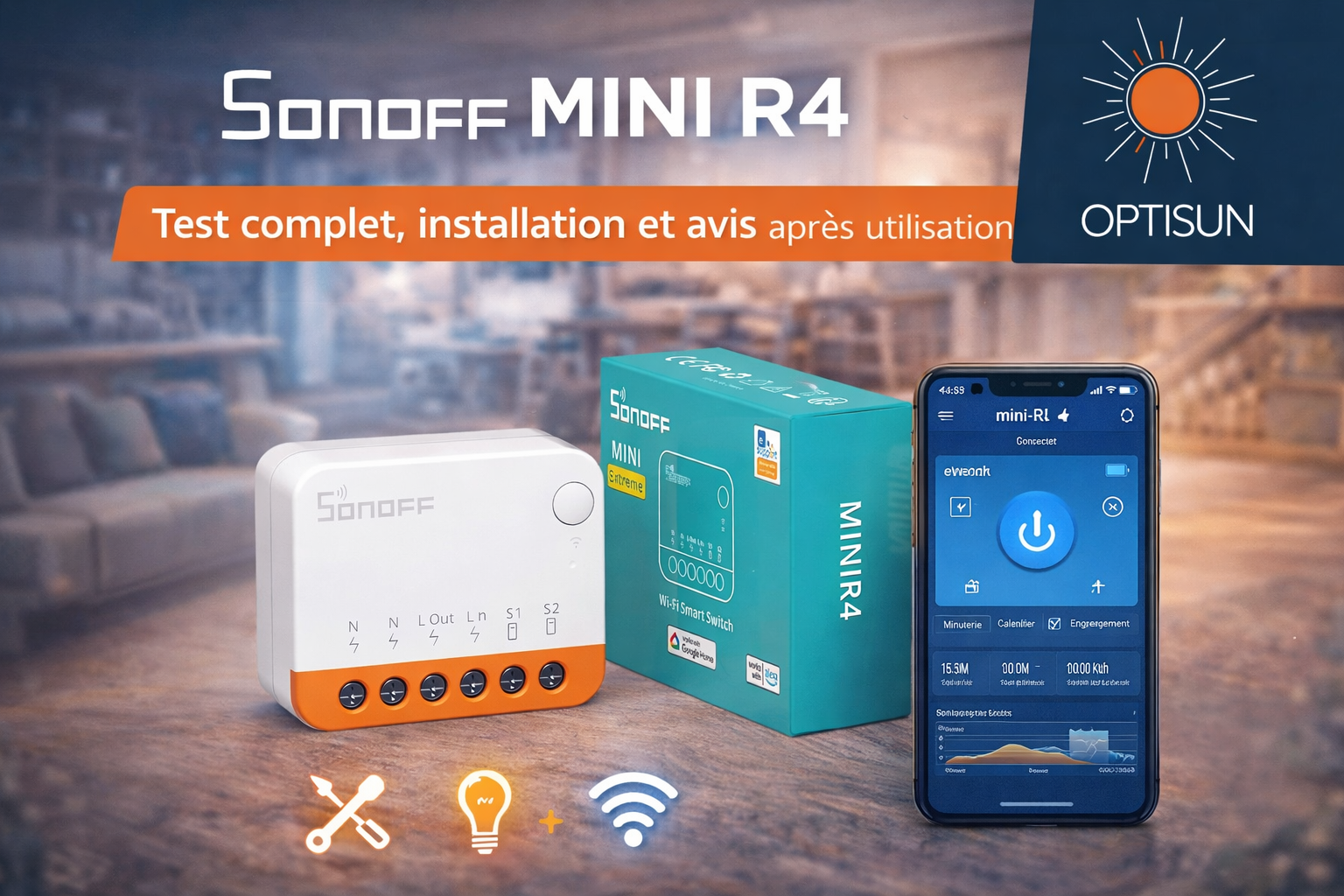 Lire la suite à propos de l’article Sonoff Mini R4 – test complet, installation et avis après utilisation