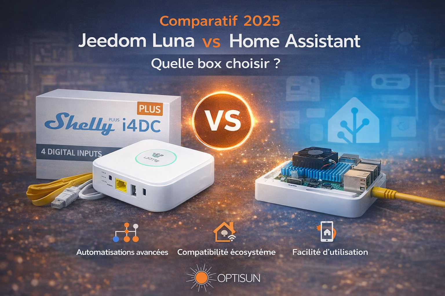 Lire la suite à propos de l’article Comparatif 2025 – Jeedom Luna vs Home Assistant – quelle box choisir ?