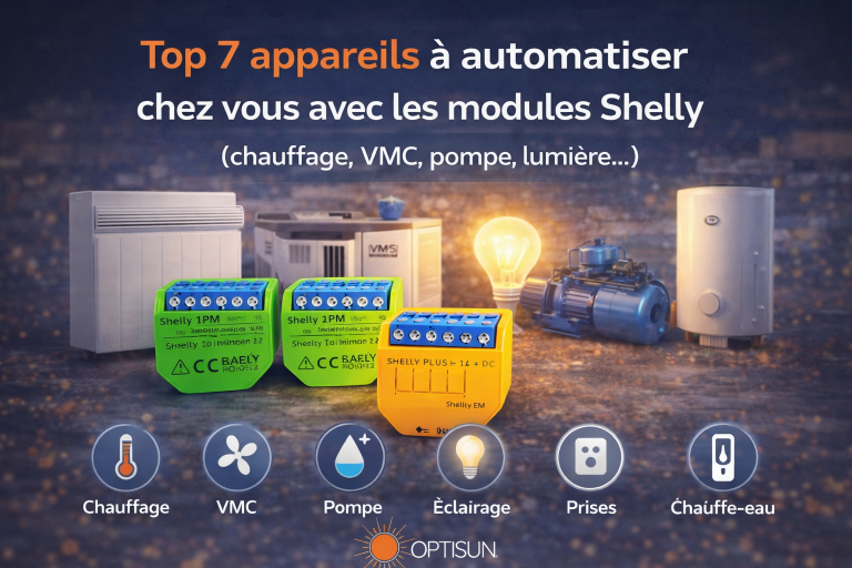 Lire la suite à propos de l’article Top 7 appareils à automatiser chez vous avec les modules Shelly (chauffage, VMC, pompe, lumière…)